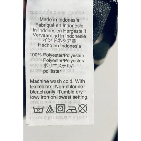 J Crew Top Womens 10 Black Painted Dot Peplum Satin Crepe 3/4 Sleeve Romantic - Picture 6 of 7